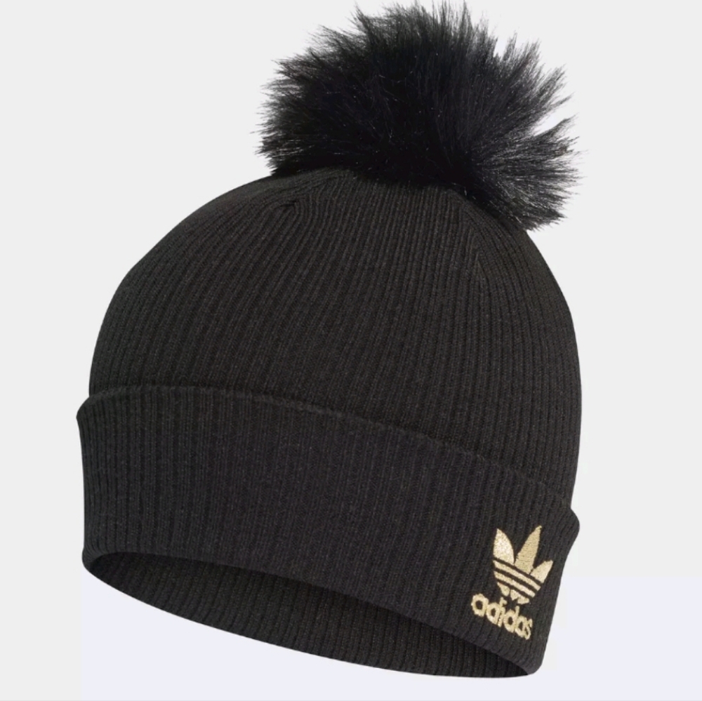 NWT Adidas Pom Pom Beanie And T-Shirt!
